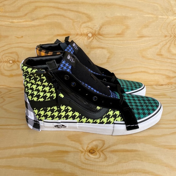 VANS SK8 HI TOP Multicolor Suede/Canvas Shoes - Picture 5 of 8